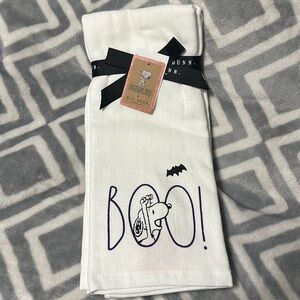 NWT Peanuts and Rae Dunn Snoopy Halloween Kitchen Towels